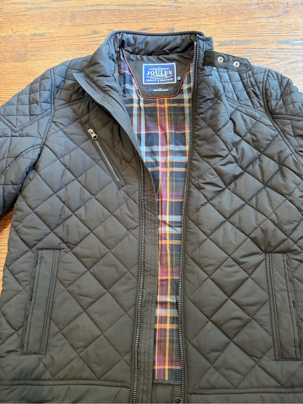 Joules Men’s Black Quilted Lightweight Jacket